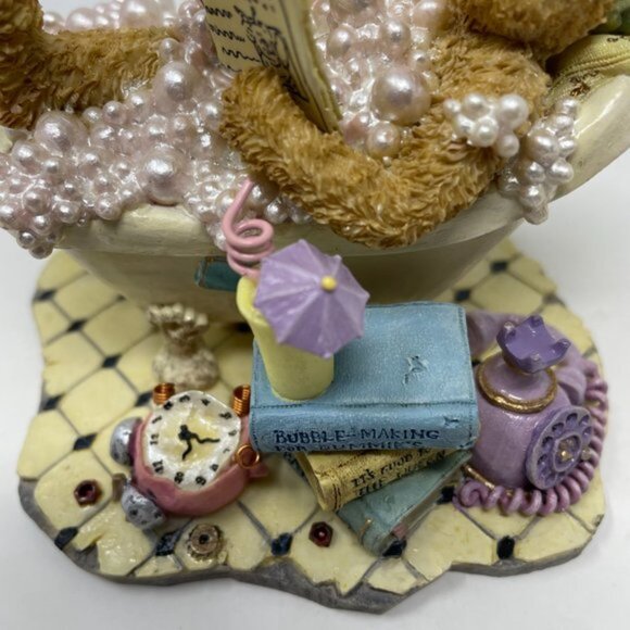 Boyds Bears & Friends The Bearstone Collection Bubbles Bearsall Figurine 2003 - Picture 6 of 8